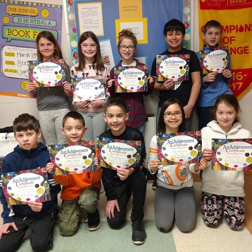 mynchenberg's tweet photo. Congrats to 2nd and 3rd graders for their achievement in visual arts!#cfevs #RealizeU https://t.co/s9deIVhDiy