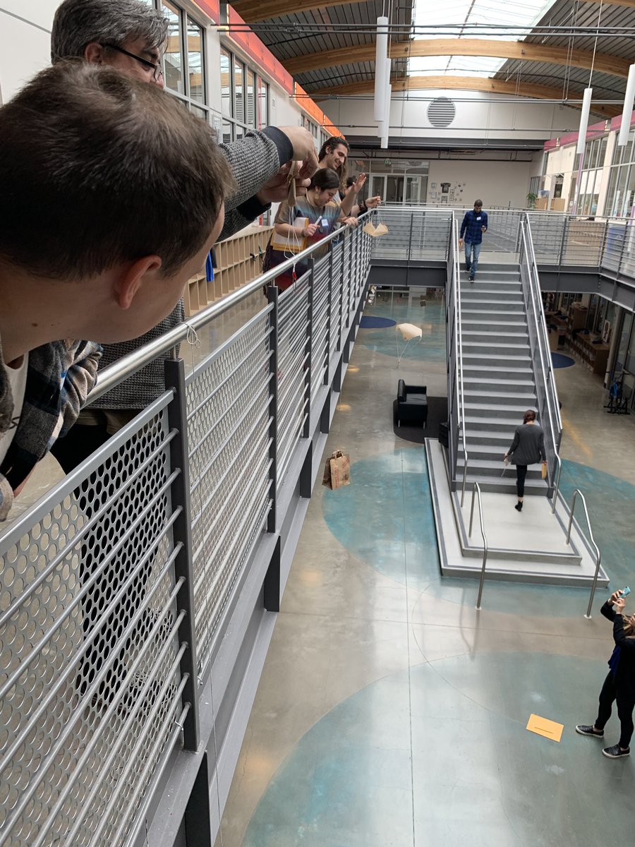 Inquiry starters: making, testing, and observing parachutes. Teacher professional development #NGSS <a href="/EarlyImplement/">NGSSEarlyImplementer</a> #InquiryMindset <a href="/hightechhigh/">High Tech High</a>