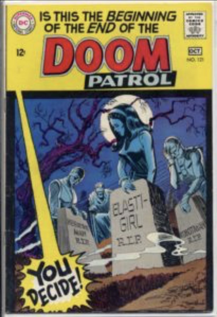 You know the  #DoomPatrol has been through more resurrected and reincarnated more than any other team I can think of. For those who don’t know - the original team died. Sacrificing themselves to save a small fishing village.