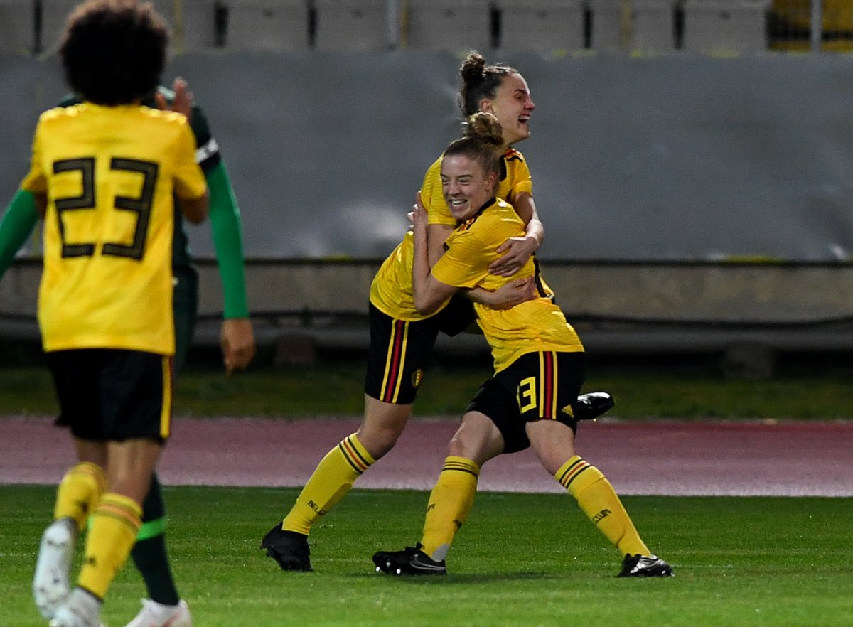 JWsports1's tweet photo. FULL-TIME: 🇳🇬Nigeria 0–1 Belgium 🇧🇪
[Elena Dhont 7']

✍️Reigning African champs #SuperFalcons suffer second #CyprusCup defeat after fall to Austria in opener. 

📸[ @BelRedFlames] #NGABEL https://t.co/xl8xWwLKPA