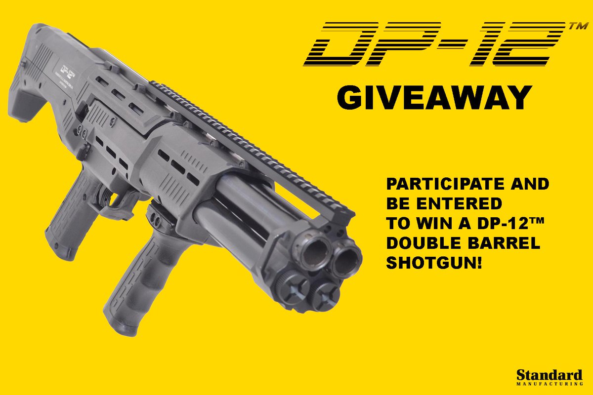 StdGun's tweet photo. LINK TO GIVEAWAY: https://t.co/P3pzbTQyXF 
#stdgun #standardmanufacturing #dp12 #gun #shotgun #firearm #GunGiveaway https://t.co/0OlxrgrkXg