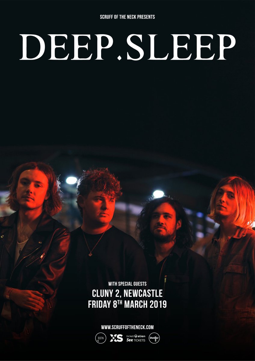 AYYYYY we're back at it this Friday supporting the lads in @DeepSleepUK at the Cluny 2 alongside the mighty @GreatWavesBand in association w/<a href="/scruffoftheneck/">Scruff of the Neck</a> ⚡

Message us for tix or get them at tinyurl.com/y272kqxo

See you there!
COHESION x
