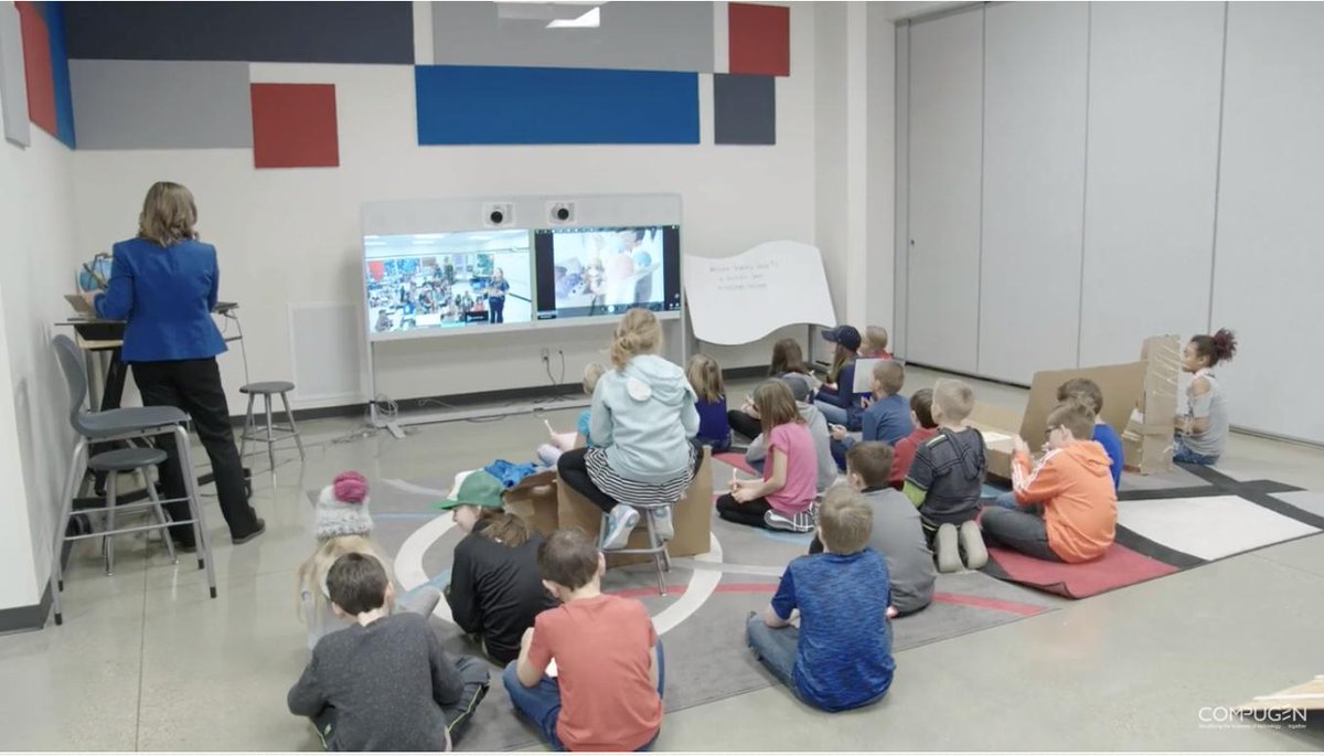 CompugenInc's tweet photo. @KelliHolden and @nlakusta from @psd_70 shared a video today all about the amazing work they are doing to reimagine education with our team and @Cisco. Thank-you for taking us on this journey!  #thisiscompugen  @HeyCisco @kstridegoudie    Find it here https://t.co/Fxs4uqNrI6 https://t.co/Oy4HSOhBtE