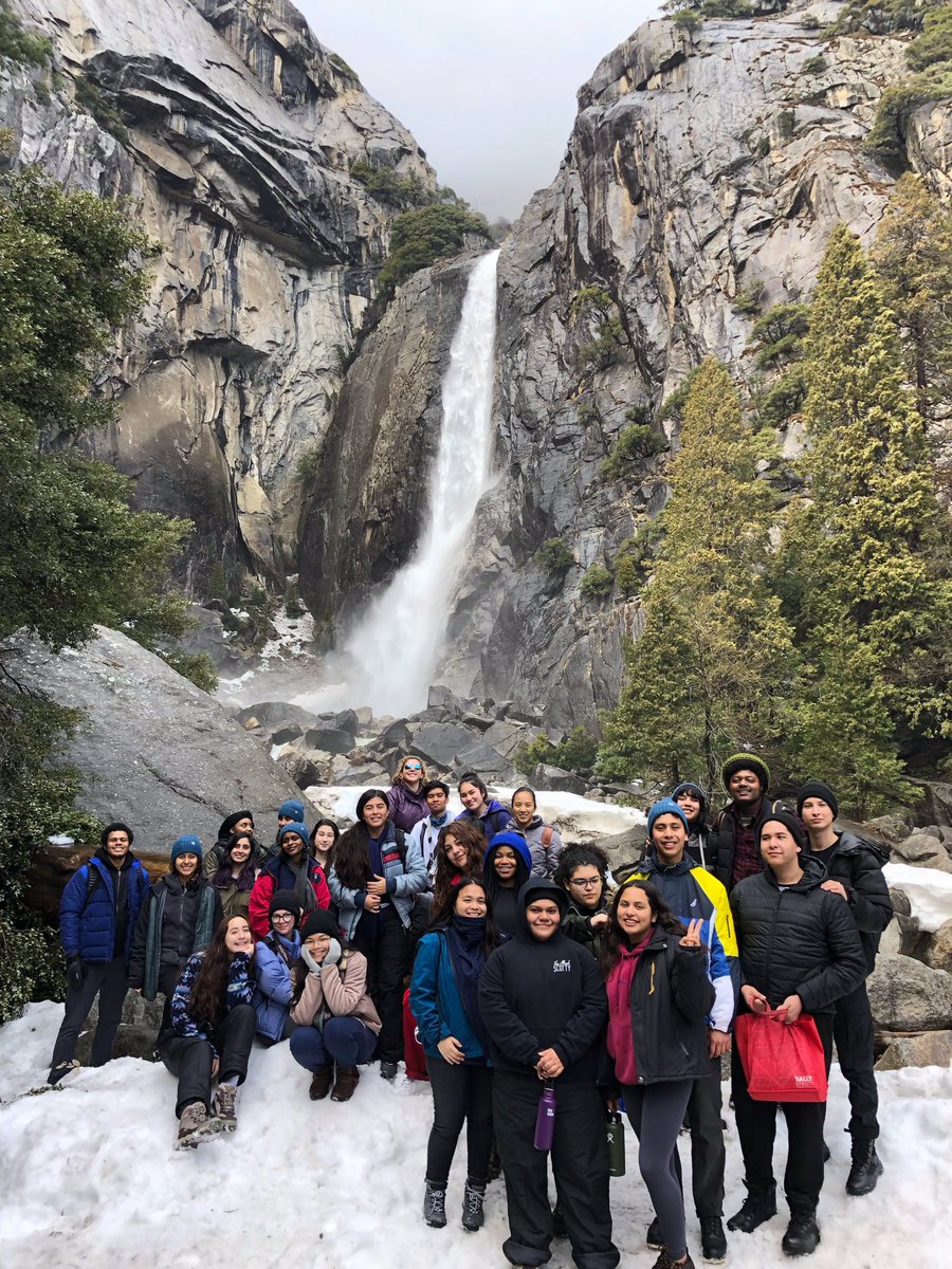 Uni’s first  Nature Bridge field trip to Yosemite started Sunday With valley-hiking, waterfalls and snowball fights. Field science starts today. #MastMagnet #UniCharter #protectournationalparks #ProtectingOurWildlife