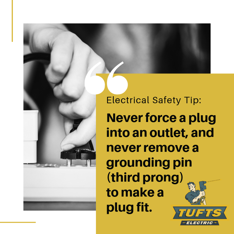 ElectricTufts's tweet photo. Some of the newer outlets in homes may be Tamper Resistant Receptacles. Although it may be frustrating if these outlets malfunction, it is by design that these outlets require a bit more force to plug in to.

Trouble with your outlets?
573-480-1598 / https://t.co/zb6XgfnsTe https://t.co/k8VNeadvpv