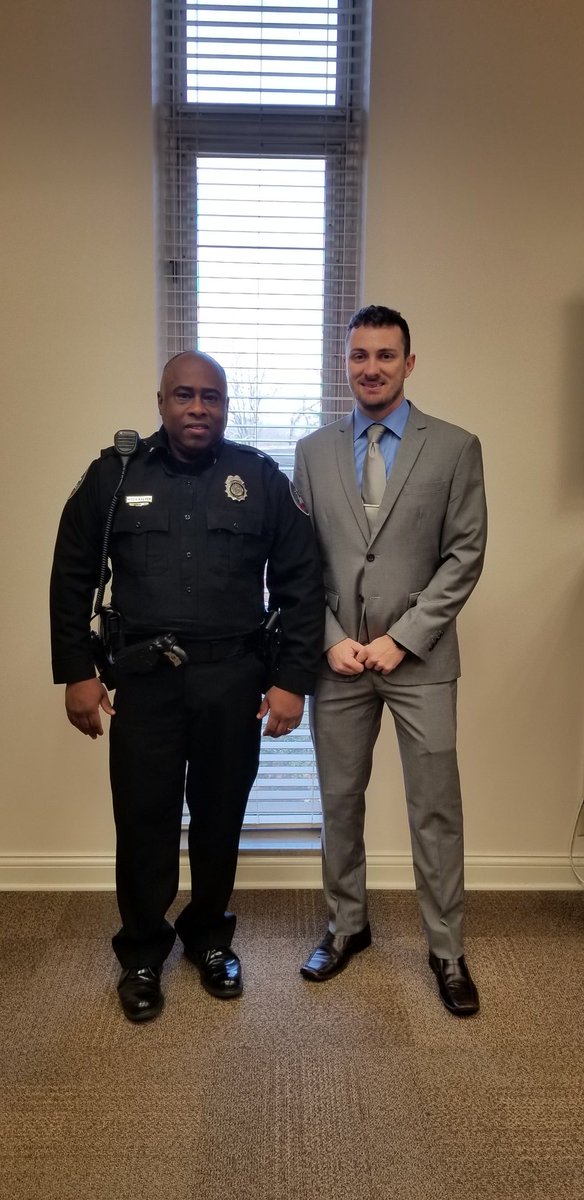 wkupd's tweet photo. This morning we welcomed Ofc. Daniel Brown back to the hill! Thank you to General Counsel Deborah Wilkins for administering the oath of office. https://t.co/SriYKdBGJj