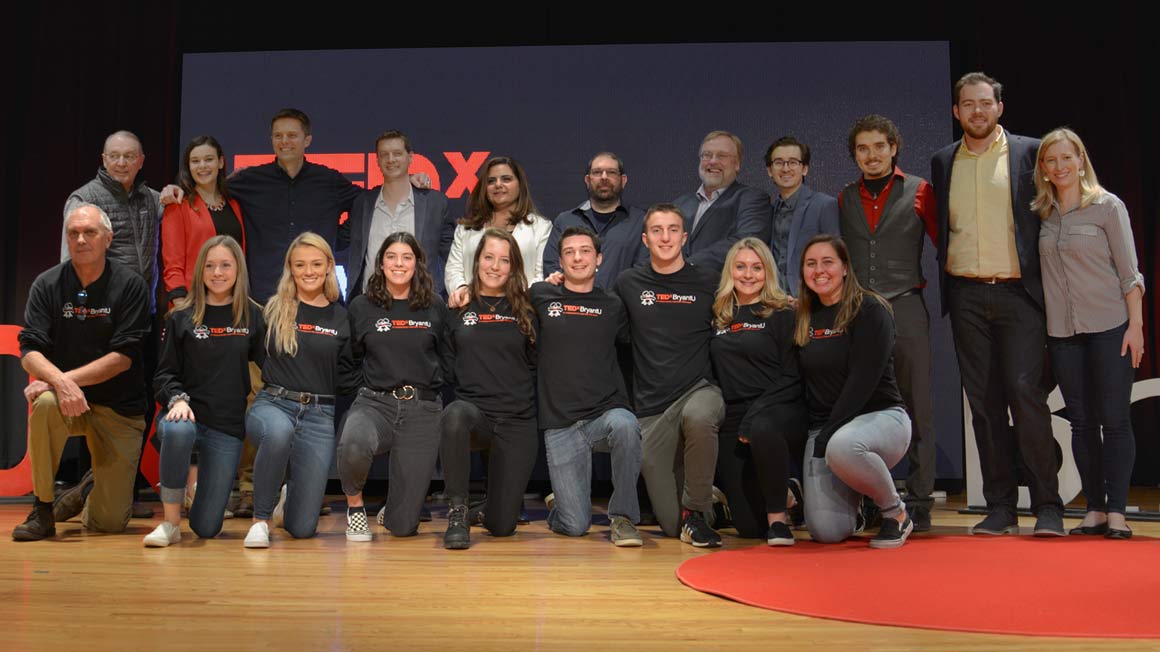 BryantUniv's tweet photo. The 10 speakers at "Keys to the Future," this year's TEDxBryantU topic, offered a contagious spark of inspiration. Catch the spark yourself at https://t.co/f1gd732XL9 https://t.co/jJGmdsj0p5
