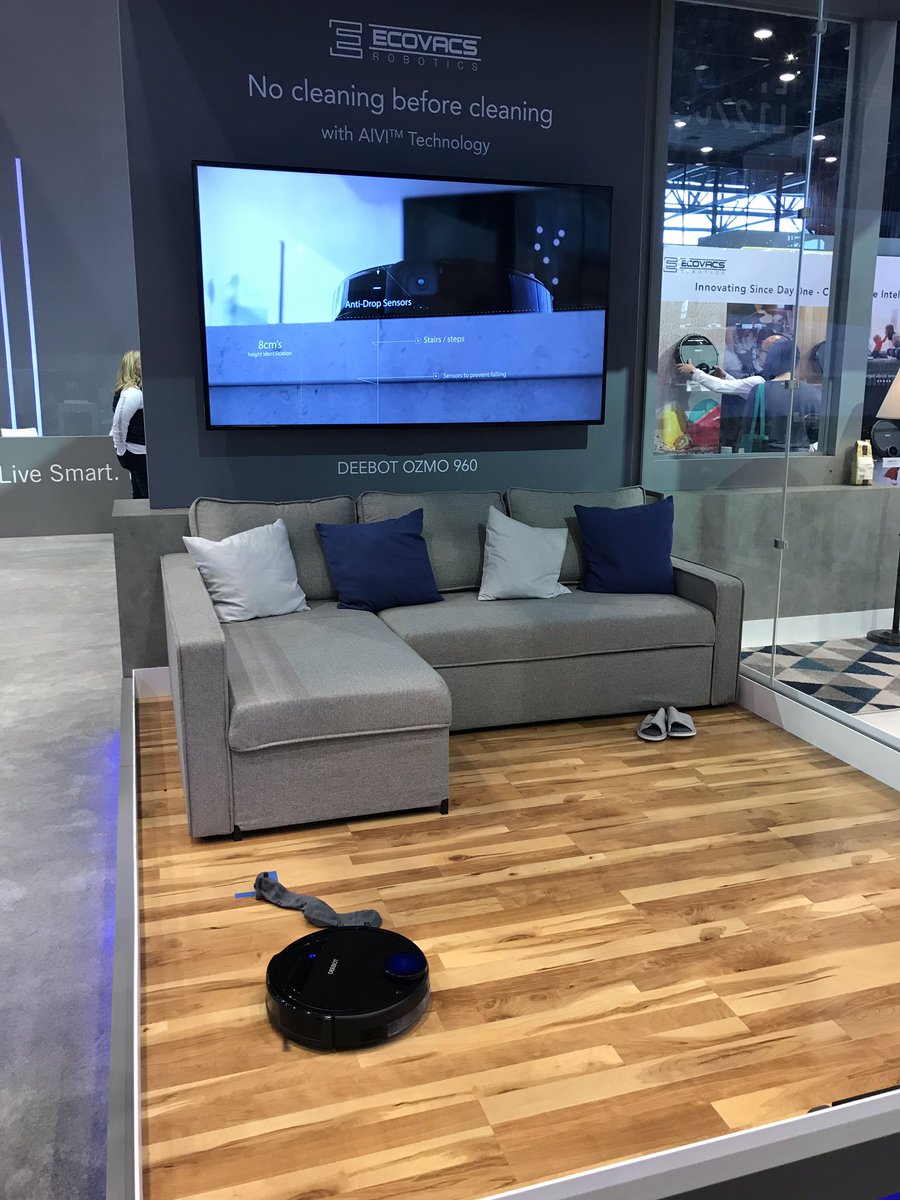 Ecovacs booth at #IHHS2019 #IHHSDaileyDeebot