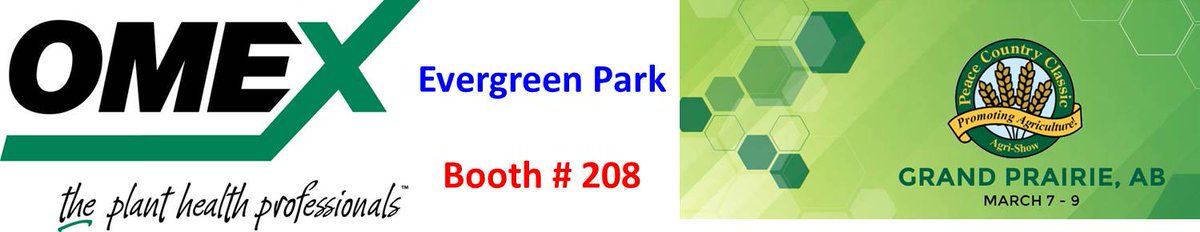 omexag's tweet photo. Join us this week (Mar 7-9) @ the Peace Country Classic, Grande Prairie, AB @ the Evergreen Park &amp; learn how #OmexCanada can help you grow good &amp; healthy crops w/ a full yield potential. #TheFirst30Days #TheFinal30Days #StrongerStartFasterFinish #Primers #Starters #Foliars #PCC19 https://t.co/Hpt0t8Jquq