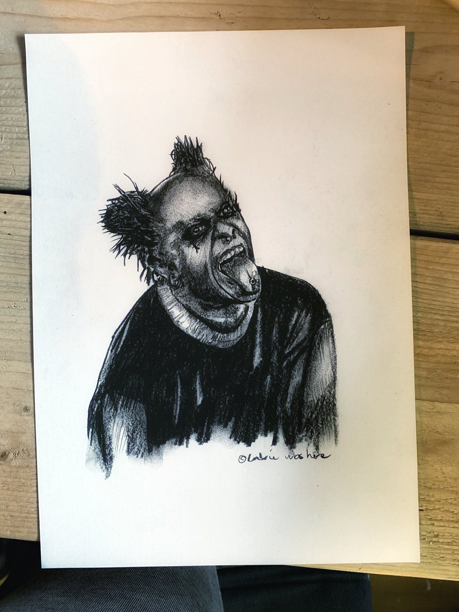 ‘I'm a firestarter, twisted firestarter’ #KeithFlint #RIPKeithFlint #theprodigy #KeithFlintRIP #labriewashere #drawing