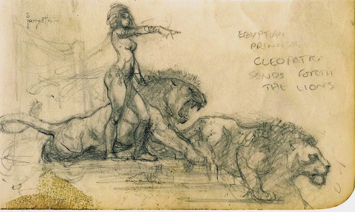 frazettagirls's tweet photo. “Send forth the lions!”🦁#FrankFrazetta #FrazettaGirls https://t.co/uWZUoVX9xy