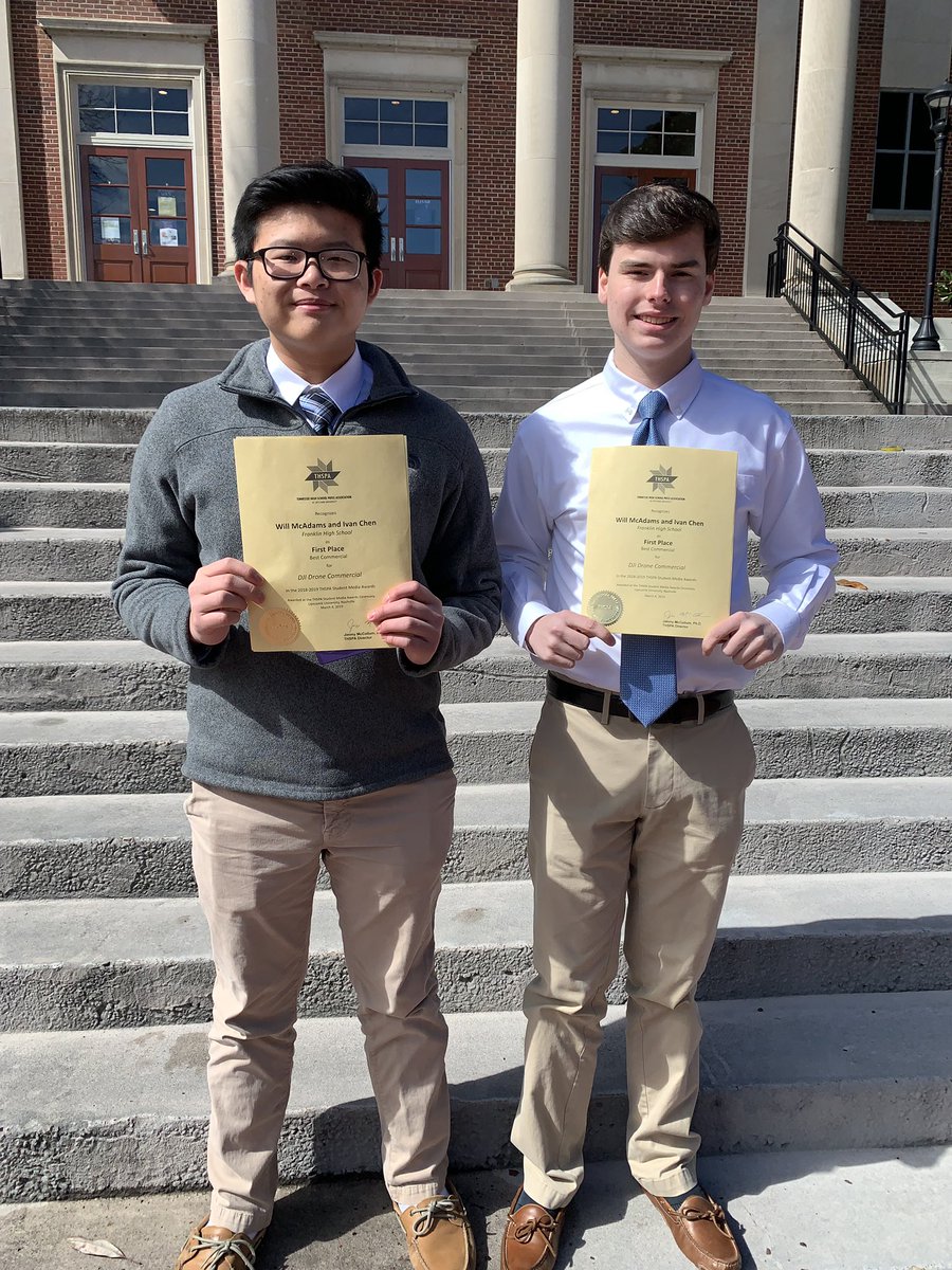wcsFHSmedia's tweet photo. Congrats to our 1st place winners! 4 this year! Best Music Video, Best Commercial, Best Short Feature and Best Video! @wcsFHSccte @wcsFHS  @WCSedu @wcsCOjlo @tennpress https://t.co/LRCxuQfNSx