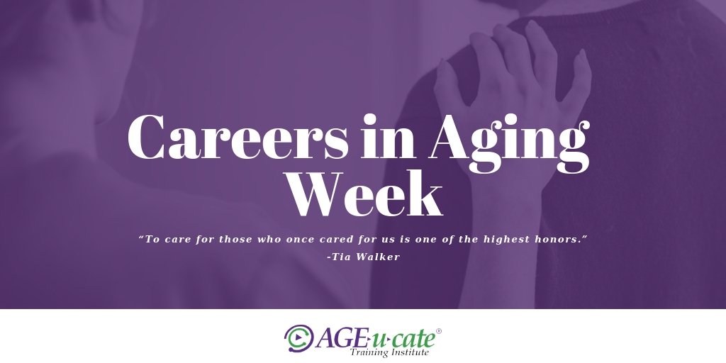 AGEucate's tweet photo. Please join us in promoting the senior living industry during Careers in Aging Week 2019! We know the possibilities of careers in aging are limitless, and we are excited to join with new partners to cultivate the workforce of tomorrow. #careersinaging19 #AGEucate https://t.co/DRlTLtS3xd