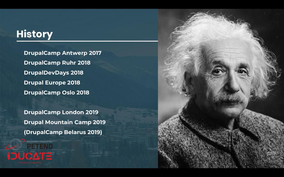 tatarbj's tweet photo. Just a day ago back from #dclondon, but I'm ready to give a featured session at #DrupalMountainCamp this Friday 1PM raising #securityawareness in #Drupal. Come and be part of #opensource on the top of the World - still hesitating? Maybe some of my slides will convince you ;) https://t.co/QiC7fWapab