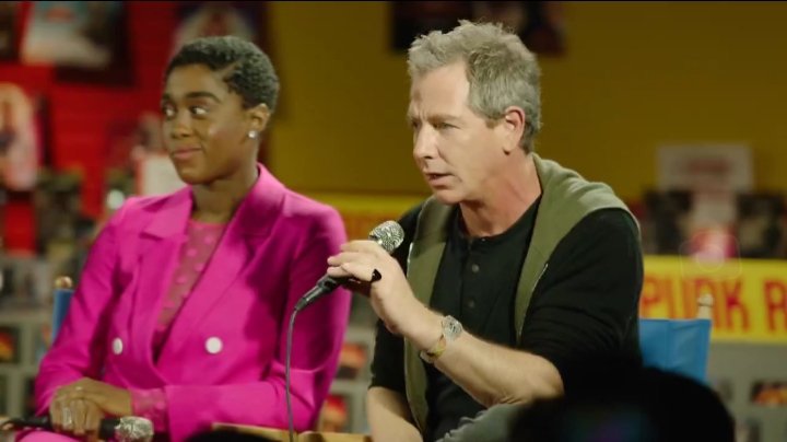 DVAPIVKA's tweet photo. @captainmarvel Q&amp;A moments: Ben Mendelsohn, shoes and watch rock!! 1990ies back on stage!
#CaptainMarvel #Marvel #BenMendelsohn #Mendo @CaptMarvelNews @Marvel @MarvelStudios @MendelsohnCom @TowerRecordsUSA @badpostmendo @benmendelsohnar @BMendelsohnWeb https://t.co/OPhI1OF68b