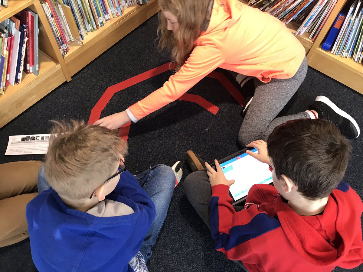 MillarMeghan's tweet photo. Day 2 of Sphero golf with @CherneskiA a record has been set with 7 holes completed in the time given. We used the sphero Edu app to block code the angles needed to successfully make it through the course #sphero #spheroedu @Sphero #stem #steam https://t.co/MaiqiEbVN7