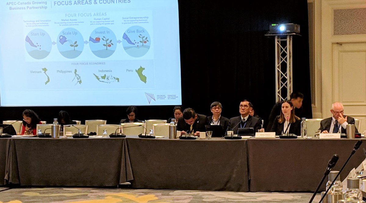 AsiaPacificFdn's tweet photo. #Canada🇨🇦 is on-the-ground at the @APEC Business Advisory Council (#ABAC) 1st meeting in #Atlanta! 

Our Program Manager @ANClancy represents @AsiaPacificFdn &amp; presents the work of the #APEC-Canada Growing Business Partnership at #ABAC I. @NCAPEC #MSME https://t.co/bWIpxDdzvS