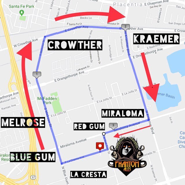 CraftRunnersOC's tweet photo. TONIGHT AT 7 PM at PHANTOM ALES in Anaheim. Here’s the route. About 3.2 miles. See stories for the step by step route. Come out tonight!  #clockwise
#community #beerrunners #RunSquad #ocrunning #OCRunning #fitness #fun #10K #5K #OCCR #livetorun #running … https://t.co/8wcyWLAPno https://t.co/n5eFzXumKb