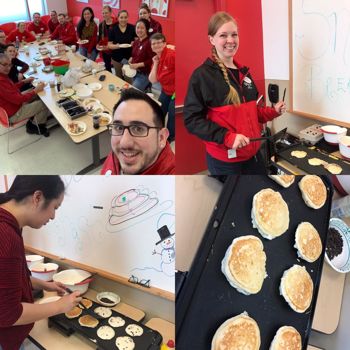 Pancake Day at 2847 on this snowy morning ❄️ ⛄️
