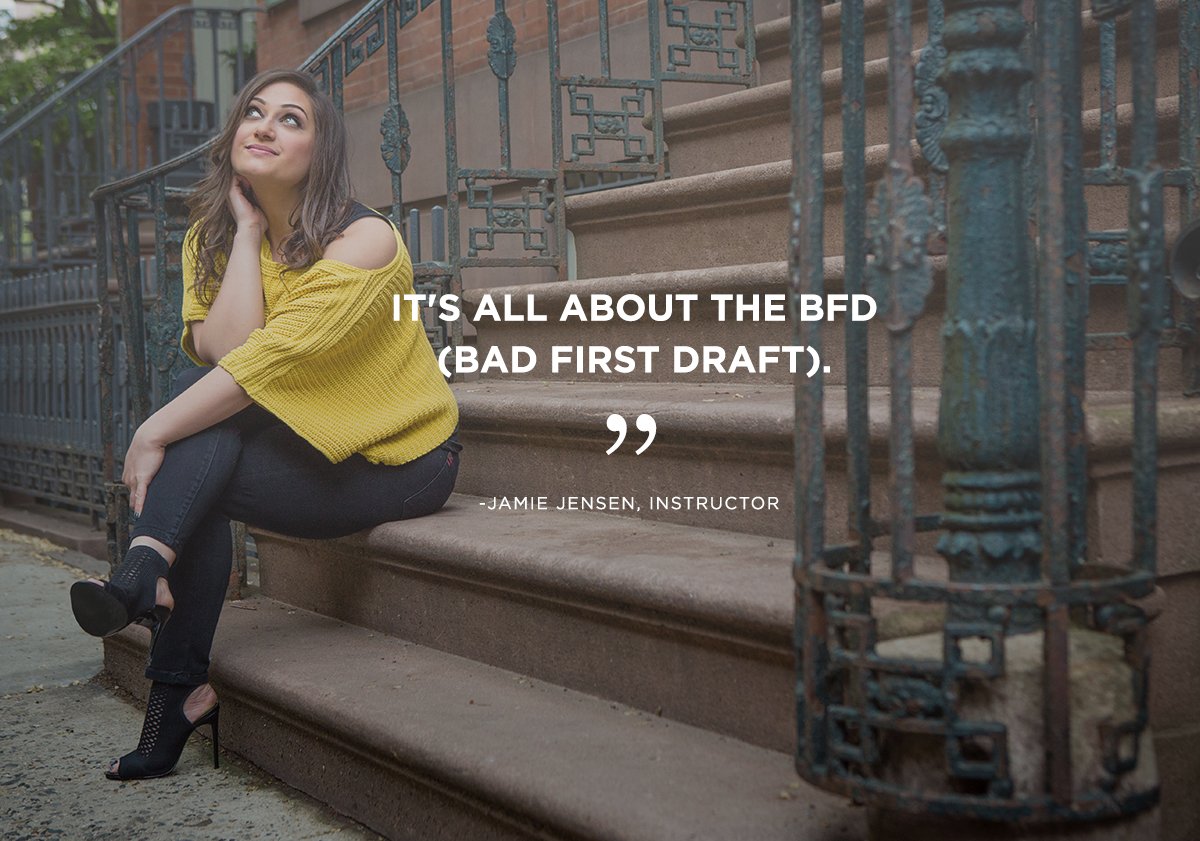 CreativeLive's tweet image. It's not how you start, it's how you finish. 
@jensenpants for #NationalGrammarDay