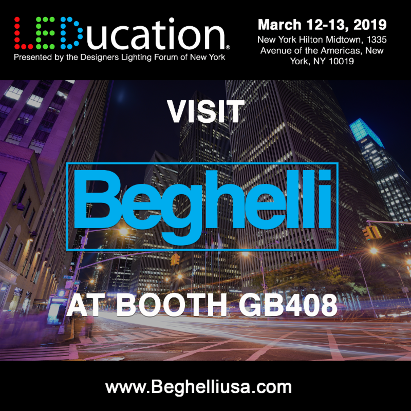BeghelliUSA's tweet photo. BEGHELLI will be present at LEDucation 2019 In New York! https://t.co/eVHr1cyeP8 https://t.co/A0c5CfdGAD