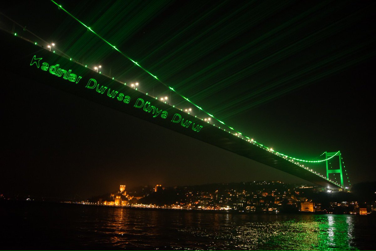 Feminist Gece Yürüyüşü'ne son 4 gün! #Feministİsyan İstanbul Boğazı'ndan çağırıyor💜🌈🎈🎉