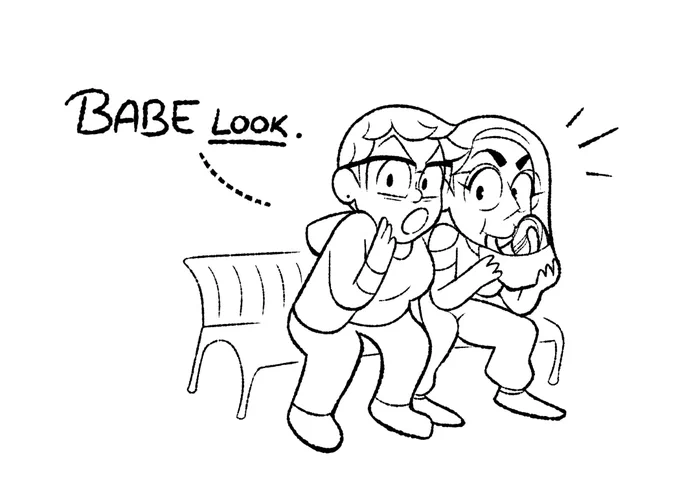 lesbians have a 6th sense for spotting one another in public #dresdoodles #comics #wlw 