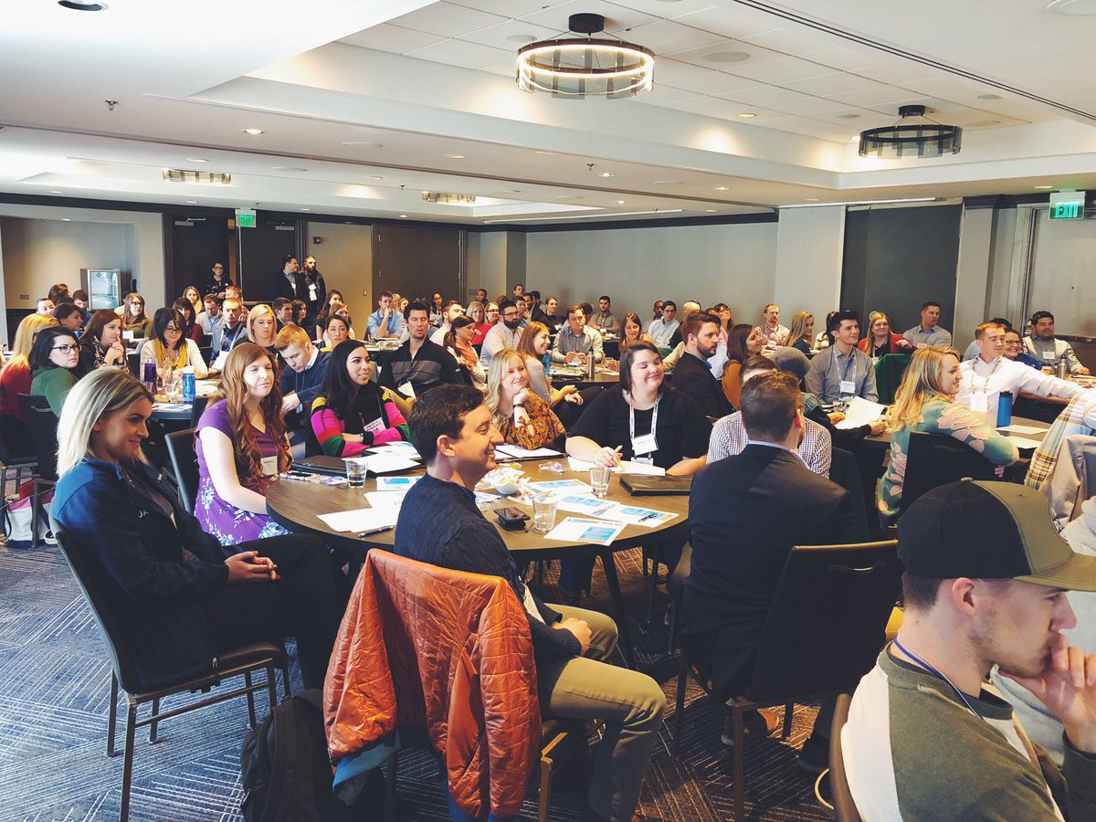 AshleyEWaldron's tweet photo. Record-breaking attendance at this year’s @awwa #youngprofessionals training event! We just about doubled our numbers, showing the hard work and dedication our #YPs have to the #water industry. #waterYPsummit #myroleinwater #thevalueofwater https://t.co/qYHfOPD6jM