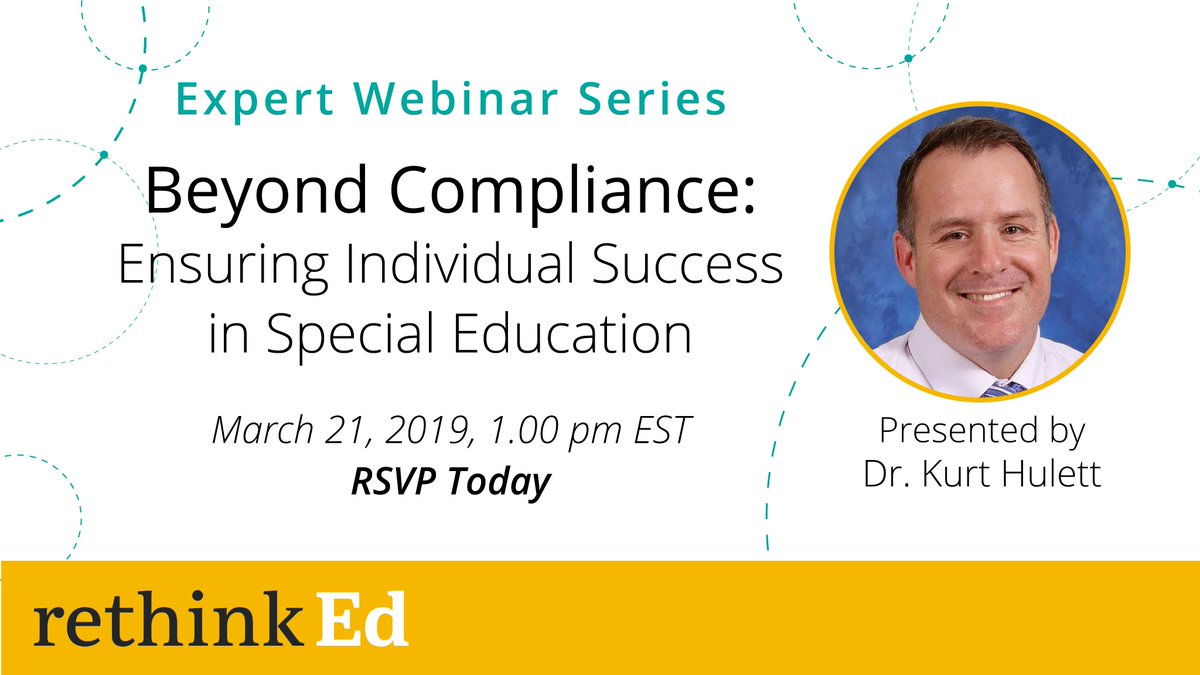 ed_rethink's tweet photo. Join us for the next session in our free Expert Webinar Series and discover what educators can do to ensure every child is receiving a well-crafted, appropriately ambitious, and reasonably implemented educational program. Register now at https://t.co/GyEl094YjX
#SpecialEducation https://t.co/aTRHCMmXQ2