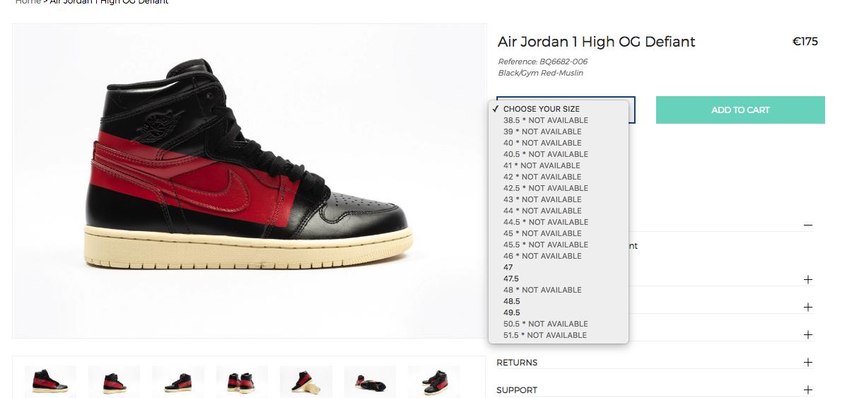 thesolerestocks's tweet photo. Jordan 1 Defiant. Some sizes back up at FD!

Link > https://t.co/PPgST2nAhi https://t.co/vPY7DdrMop
