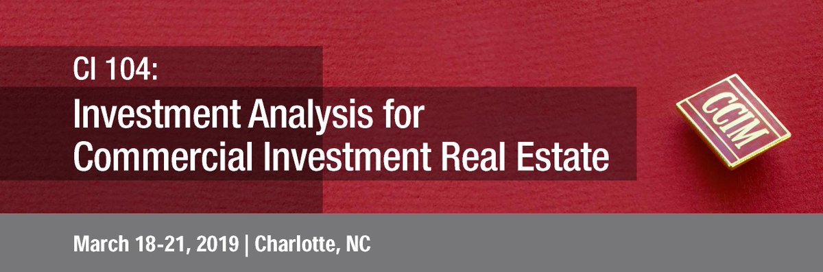 nc_ccim's tweet photo. There's still time to register for CI 104 Financial Analysis for Commercial Investment Real Estate. https://t.co/hCQlV3lC7q #NCCCIM #CI104 #Education https://t.co/cuIMCvEsE6