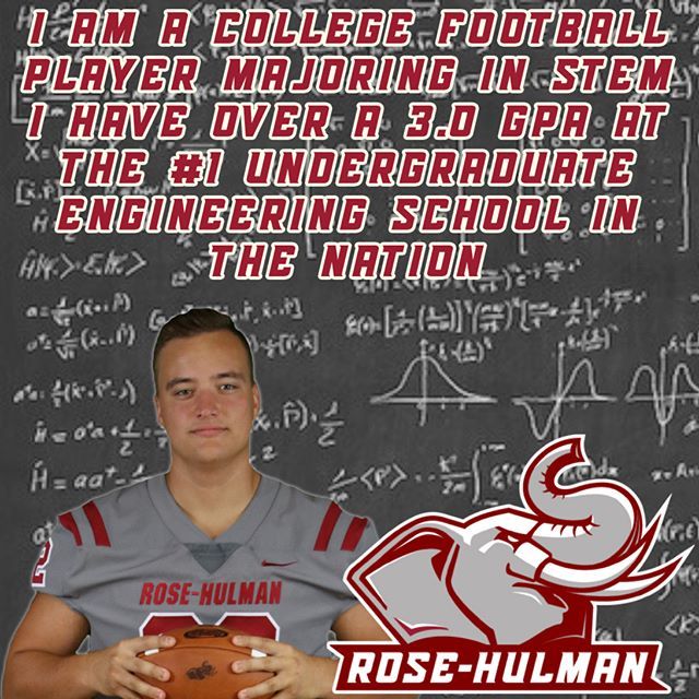 CoachNickDavis's tweet photo. Tanner Payne from Columbus, Ind. 
College Football Player ✅ 
STEM Major✅ 
Over 3.0 GPA✅
#1 Engineering School ✅ 
#RoseHulmanFootball 
#Number1Engineering https://t.co/0OpnlJAL1Y