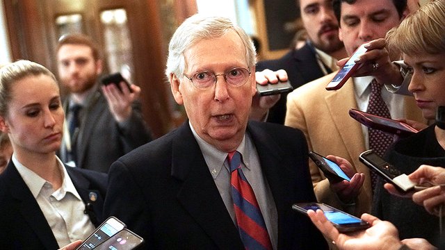 thehill's tweet photo. McConnell: Senate will pass resolution blocking Trump's emergency declaration
https://t.co/7X5IN81iaQ https://t.co/HPOFVkyjvn