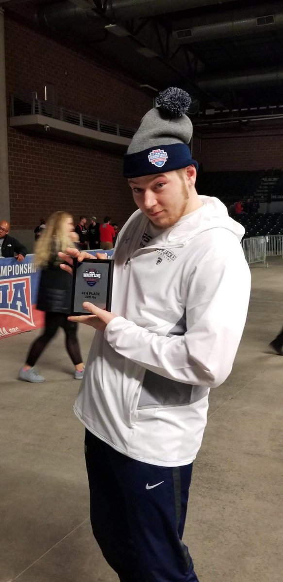 GUwrestle's tweet photo. Forever in Graceland Wrestling History books! Congratulations Shawn Beeson on placing 4th at Nationals and earning the title ALL-AMERICAN! 🐝💪 https://t.co/lswCpv8eqx