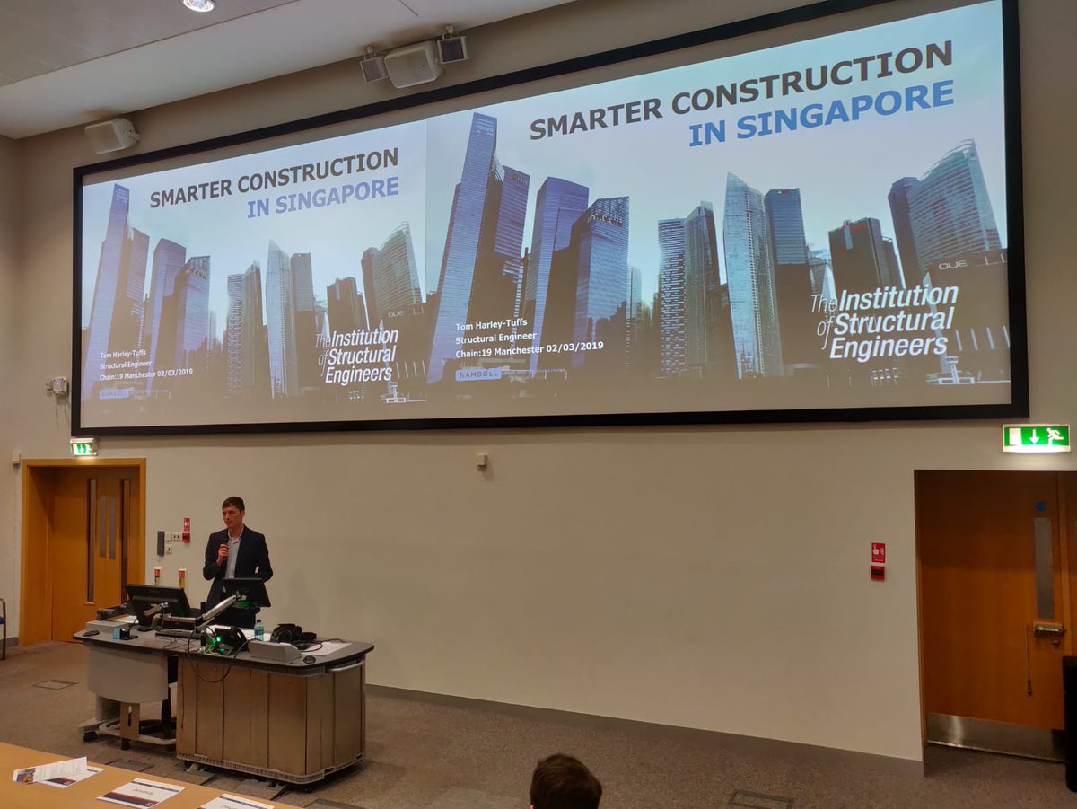 Great to see everyone at Chain19 on Saturday!

Tom Harley-Tuffs represented IStructE with his fantastic presentation on smart construction in Singapore.

#Chain19