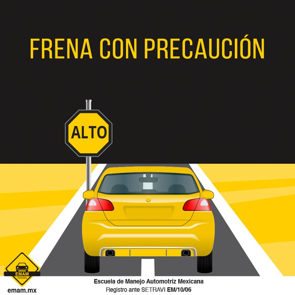 EMAMmx's tweet photo. No olvides que anticiparse al momento de frenar habla bien de un conductor responsable. En la actualidad los coches ya cuentan con frenos ABS, ideal para impedir que las llantas delanteras se bloqueen ante una fuerte frenada.

 #EMAM #CDMX #EscuelaDeManejo https://t.co/adVWVIJu92