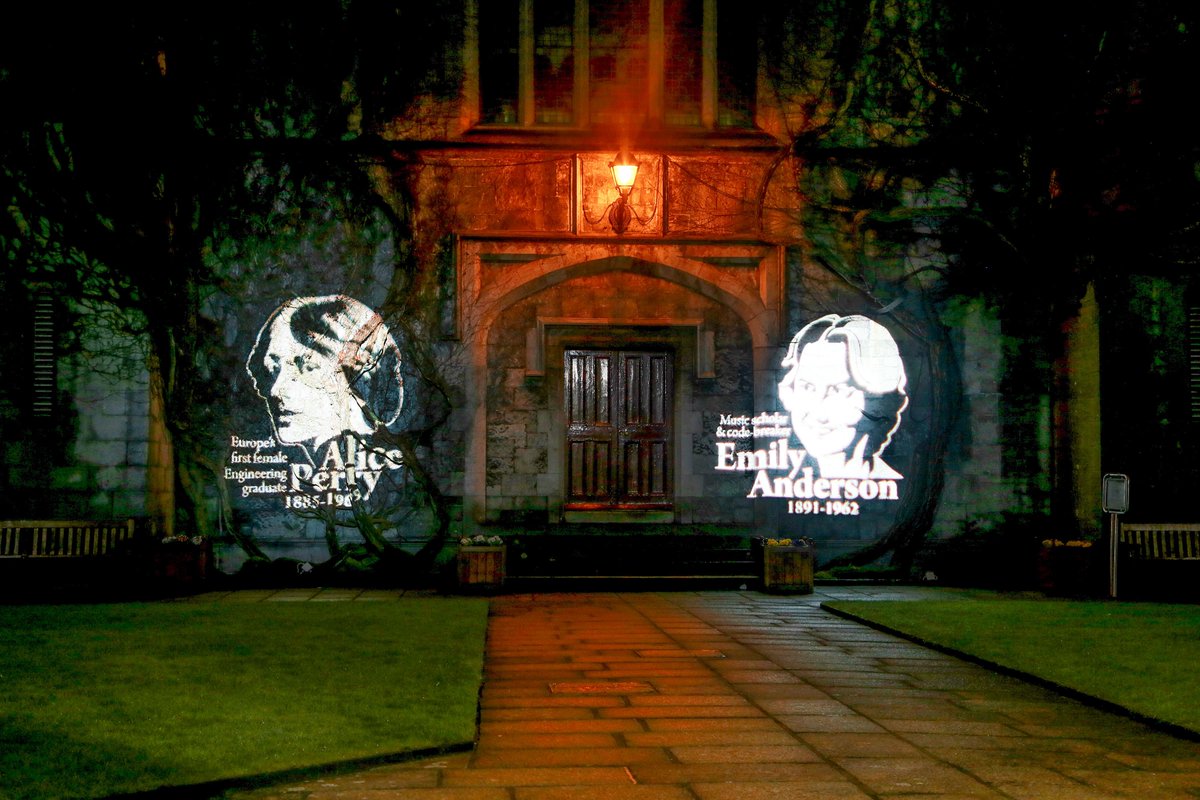 EngineerIreland's tweet photo. Can anyone outshine these brilliant women? NUIG are celebrating Engineers Week and International Women’s Day by projecting images of two of their most inspiring and remarkable alumnae: Emily Anderson and Alice Perry @nuigalway #EngWeek19 #IWD2019 https://t.co/emAkZIioW3