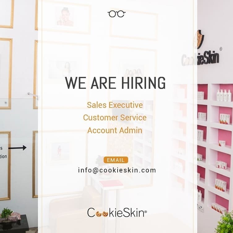 LoveLiveGive's tweet photo. Think you'll make a great Sales Executive or Customer service rep? .@CookieSkin is now hiring experienced Sales Executives and Customer Service reps. See flyer for details https://t.co/1HLrIg36x6