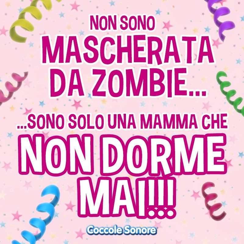 Da cosa si mascherano per #Carnevale le #mamme che dormono poco?!? #CoccoleSonore #Family #instamamme #mammeimperfette #mammeoggi #mammeitaliane #vitadamamma