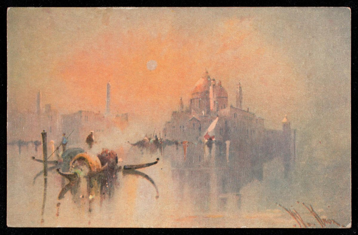 onlinepostcard's tweet photo. When I was 16, I referenced a painting I found online to make an oil pastel drawing for a contest. Now, 9 years later, I find that painting again in our Raphael Tuck &amp; Son's postcard collection, and it has me just as enchanted as it did then. https://t.co/evwykJYgzw https://t.co/g8eKbBNC2V
