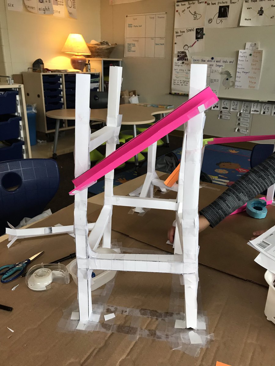 htmills's tweet photo. Our paper rollercoasters are coming along! @VLMurrayElem https://t.co/3tUFfhqeVa
