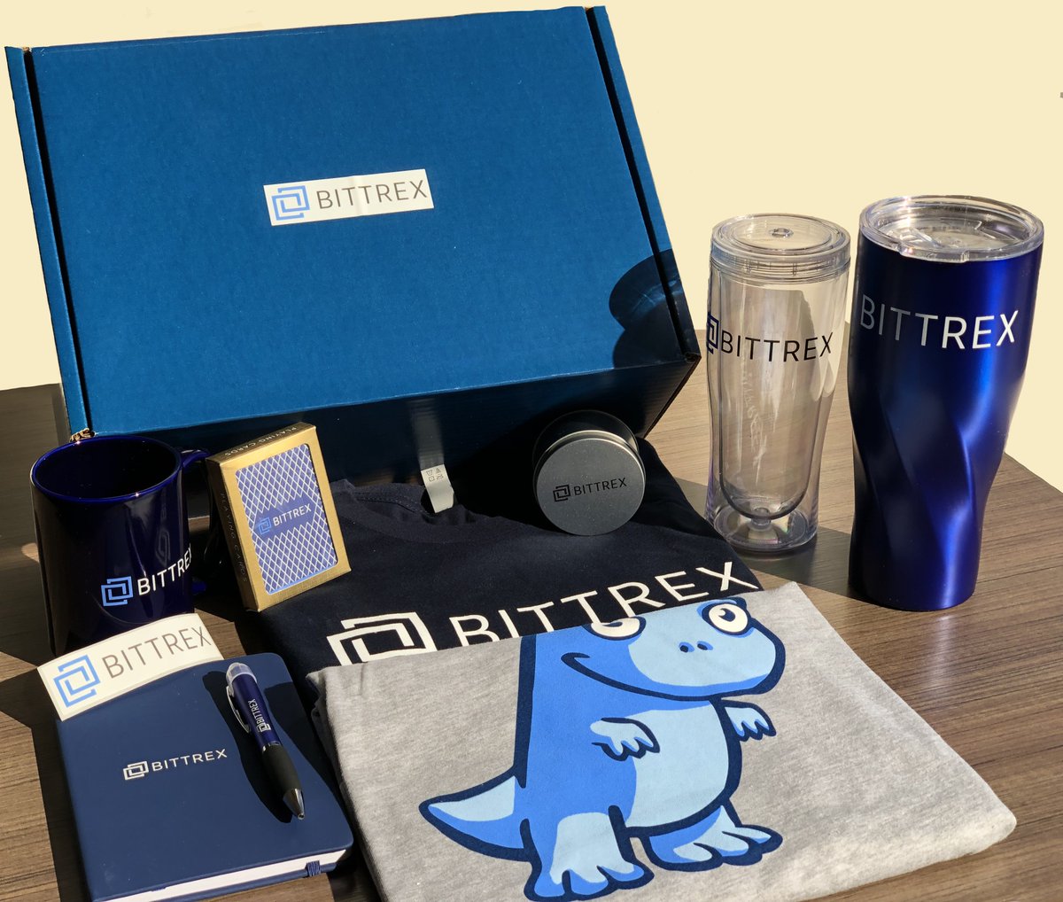 BittrexExchange's tweet image. We&apos;re celebrating our 5 year anniversary! As a thanks for being part of our #Bittrex journey, we&apos;ve got 5 swag prize packs to give away. Retweet this tweet and follow @BittrexExchange to be entered for a chance to win. Random winners notified via DM on 3/11/19 *Restrictions apply