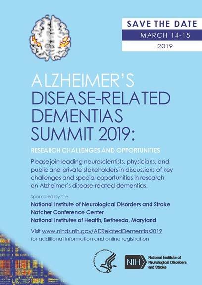 Tune in next week on 3/14 and 3/15 to the 2019 Alzheimer’s Disease-Related Dementias Summit! Learn more about how you can have a front-row seat by watching the Summit on videocast. bit.ly/2H4pSrD