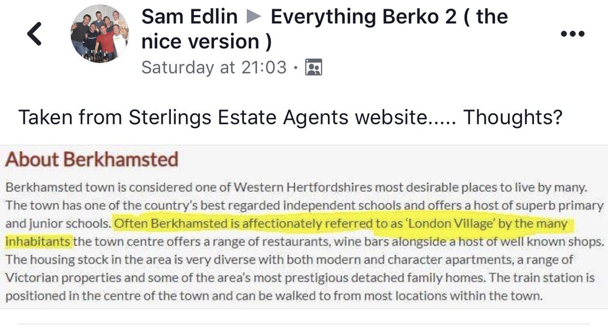 A spot of controversy over on Facebook caused by <a href="/sterlingEA/">Sterling Estate Agents</a> Clearly the angry mob don’t frequent Costa or Waitrose. I heard “a real London Vibe” and “London chic” uttered at least five times as I angrily flicked through my copy of the Daily Mail in the Waitrose cafe today.