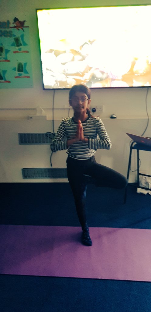 RDickinsonREMAT's tweet photo. After nearly 2 terms of yoga club, the children decided to take control of our session by leading some of the poses themselves. They have become real yogis! #yoga #primaryyoga #Mindfulness @stsilasschool @RainbowEduMAT https://t.co/U83L47OLjJ