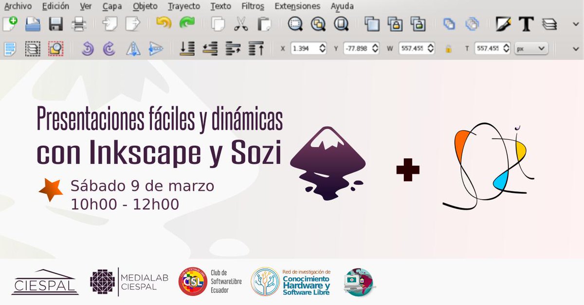 MedialabCIESPAL's tweet photo. Conoce Sozi, una herramienta ideal para hacer presentaciones espectaculares, dinámicas y publicarlas de una manera muy fácil en un sitio web.
Registro en: https://t.co/wZdpZVGSbe
#ClubDelSoftwareLibreEC https://t.co/WKt1bXMZ64