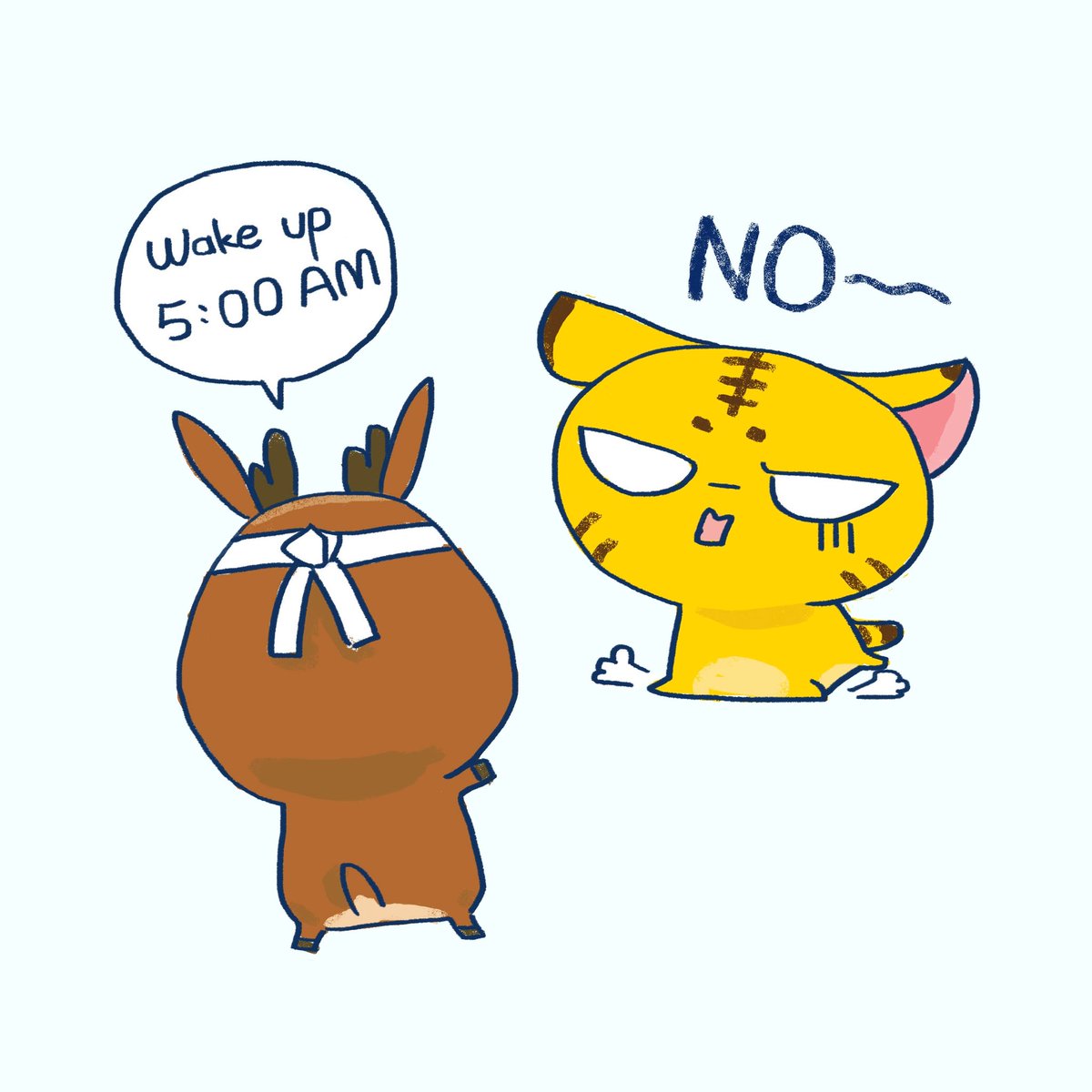 啊 動物 起不來啦 早く起こらない It S Hard Wake Up Early Nightowl Wakeup Early Hard Cute nimals Animal Drawing Illustration Character Gallary イラスト スケッチ イラストレーター 夜行性動物 夜更かし 早く 起こる 嫌だ