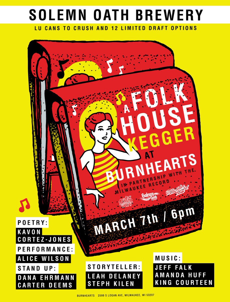 A night of <a href="/solemnoathbeer/">Solemn Oath Brewery</a> rare beers, unique local talent &amp; <a href="/GrateBBQ/">Iron Grate Bbq Co.</a> = A Folk House Kegger this Thursday <a href="/burnhearts/">burnhearts</a> 6pm