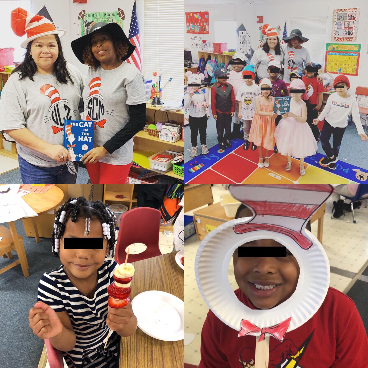 NaturallyStephi's tweet photo. Cat In The Hat... #CatInTheHat #strawberriesandbananas #patternactivity #prekrocks #dopehats #drseussweek #cuttingactivity @Brogden_PS @VeronicaZLopez1 https://t.co/1GS8GXyDBF