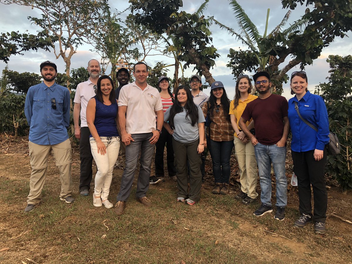 PSU_PlantEpidem's tweet photo. Day 1: Cotton seed production and small, specialty coffee lots. Great questions and discussion with our CR hosts! #InTico #lionsonlocation #INTAD820 #CostaRica #weare #psu @PennStateINTAD @AgSciResearch @agsciences #puravida https://t.co/QLfajcnAaC